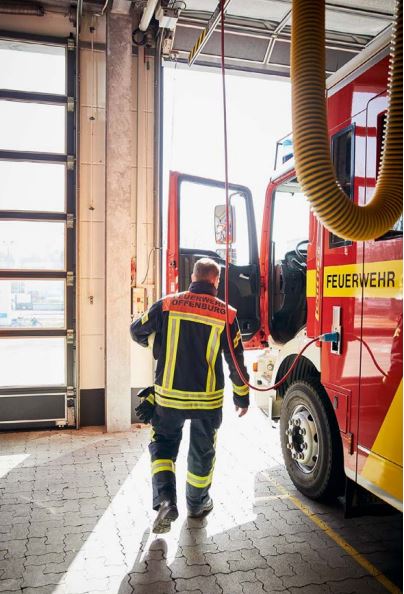 Bernhard Denne als Feuerwehrmann