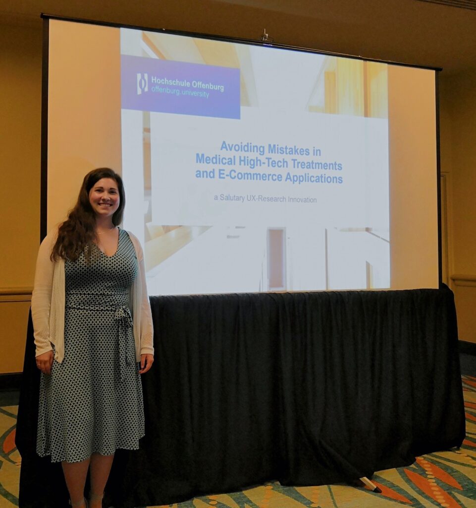 Christina Miclau an der International Conference of Human-Computer Interaction in Orlando (2019)