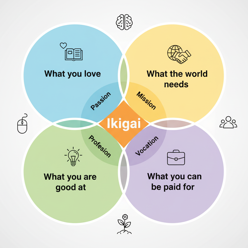 Grafik zu Ikigai