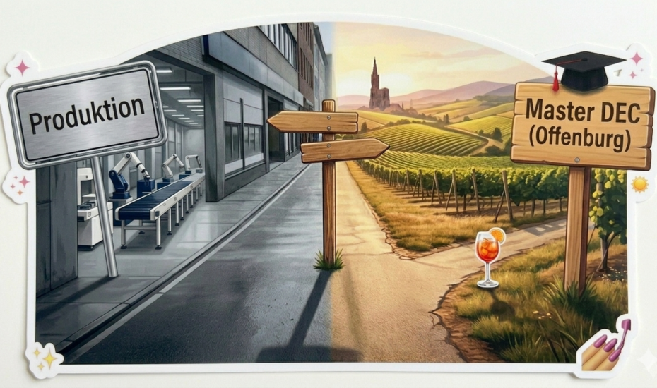 Master statt Quarterlife-Crisis: Offenburg > Fließband ✨