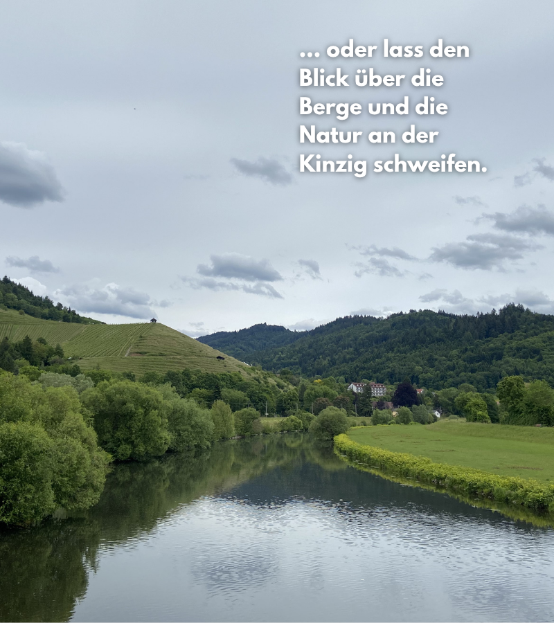 Kinzig in Gengenbach mit schöner Aussicht auf die Natur
